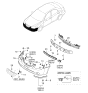 Diagram for Kia Spectra Bumper - 865112F000