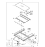 Diagram for 2006 Kia Spectra Sunroof - 816002F000IM