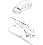 Diagram for Kia Spectra Wiper Blade - 983502F000