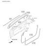 Diagram for Kia Forte Weather Strip - 82210A7000