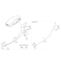 Diagram for 2016 Kia Forte Fuel Door Release Cable - 81590A7200