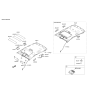 Diagram for 2017 Kia Forte Sun Visor - 85220B0100ED