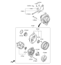 Diagram for 2019 Kia Soul Alternator Case Kit - 373902B915