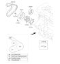 Diagram for 2024 Kia Forte Drive Belt - 252122E300