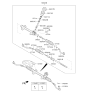 Diagram for Kia Forte Steering Gear Box - 56500A7500