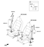 Diagram for 2017 Kia Forte Seat Belt - 88810A7600WK