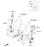 Diagram for 2018 Kia Forte Seat Belt - 88810A7600WK