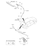 Diagram for Kia Forte Koup Wiper Blade - 98850A7000