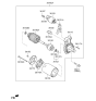 Diagram for Kia Forte Starter Solenoid - 361202B510