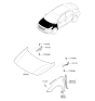 Diagram for Kia Forte Hood - 66400A7600