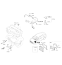 Diagram for Kia Seltos Camshaft Position Sensor - 393502E200