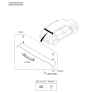 Diagram for Kia Forte Koup Spoiler - 87210A7500