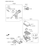 Diagram for 2017 Kia Forte Air Duct - 28140A7950