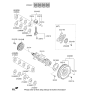 Diagram for Kia Soul Crankshaft Pulley - 231242E003