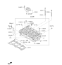 Diagram for 2020 Kia Soul Cylinder Head Gasket - 223112E100