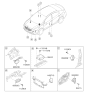 Diagram for 2017 Kia Forte Air Bag Control Module - 95910B0000