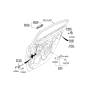 Diagram for 2008 Kia Optima Door Handle - 836602G010