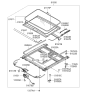 Diagram for 2009 Kia Optima Sunroof - 816002G040QW