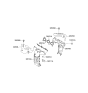 Diagram for Kia Optima Exhaust Heat Shield - 285253E100