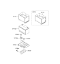 Diagram for 2007 Kia Optima Battery Tray - 371502G200