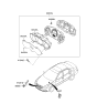 Diagram for 2008 Kia Optima Instrument Cluster - 940232G732