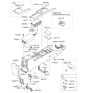 Diagram for 2009 Kia Optima Center Console Base - 846112G010J7