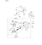 Diagram for 2010 Kia Optima Brake Booster - 585002G400