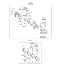 Diagram for 2008 Kia Optima Brake Pad Set - 583022GA80