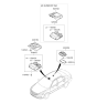 Diagram for 2009 Kia Optima Dome Light - 928002G700J7