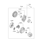 Diagram for Kia Alternator - 3730025201