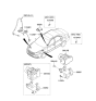 Diagram for 2009 Kia Optima ABS Pump And Motor Assembly - 589102G101