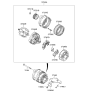 Diagram for Kia Rondo Alternator Pulley - 373213E001