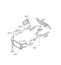 Diagram for Kia Optima Radiator Support - 641012G500