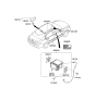 Diagram for 2009 Kia Optima Antenna - 962102G300EB