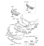 Diagram for 2008 Kia Optima Bumper - 865112G510