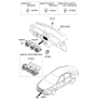 Diagram for 2010 Kia Optima Blower Control Switches - 972502G380K2