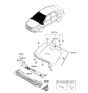 Diagram for 2010 Kia Optima Windshield - 861102G490