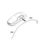 Diagram for 2008 Kia Optima Door Moldings - 828802G001