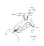 Diagram for 2008 Kia Optima Antenna Mast - 962702G002