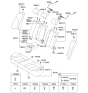 Diagram for 2008 Kia Optima Seat Cover - 891602GHE0809