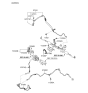 Diagram for 2008 Kia Optima Power Steering Hose - 575102G510