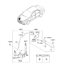 Diagram for 2009 Kia Optima Windshield Washer Nozzle - 986302G100