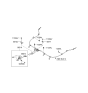 Diagram for 2006 Kia Optima Parking Brake Cable - 597502G000