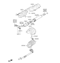 Diagram for 2010 Kia Optima Exhaust Hanger - 287852G210