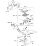 Diagram for 2010 Kia Optima Air Duct - 281302G570