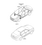 Diagram for 2010 Kia Optima Antenna Cable - 962402G000