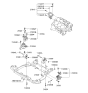 Diagram for 2009 Kia Optima Transfer Case Mount - 218302G700