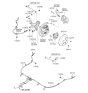 Diagram for Kia Optima Brake Caliper Bracket - 582102G800
