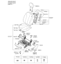 Diagram for 2009 Kia Optima Seat Cushion - 881032GHL1801