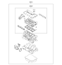 Diagram for 2010 Kia Rondo Cylinder Head Gasket - 209202GB00